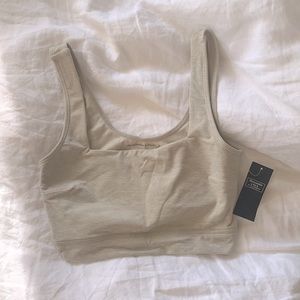 NWT Abercrombie & Fitch Sports Bra - Cream